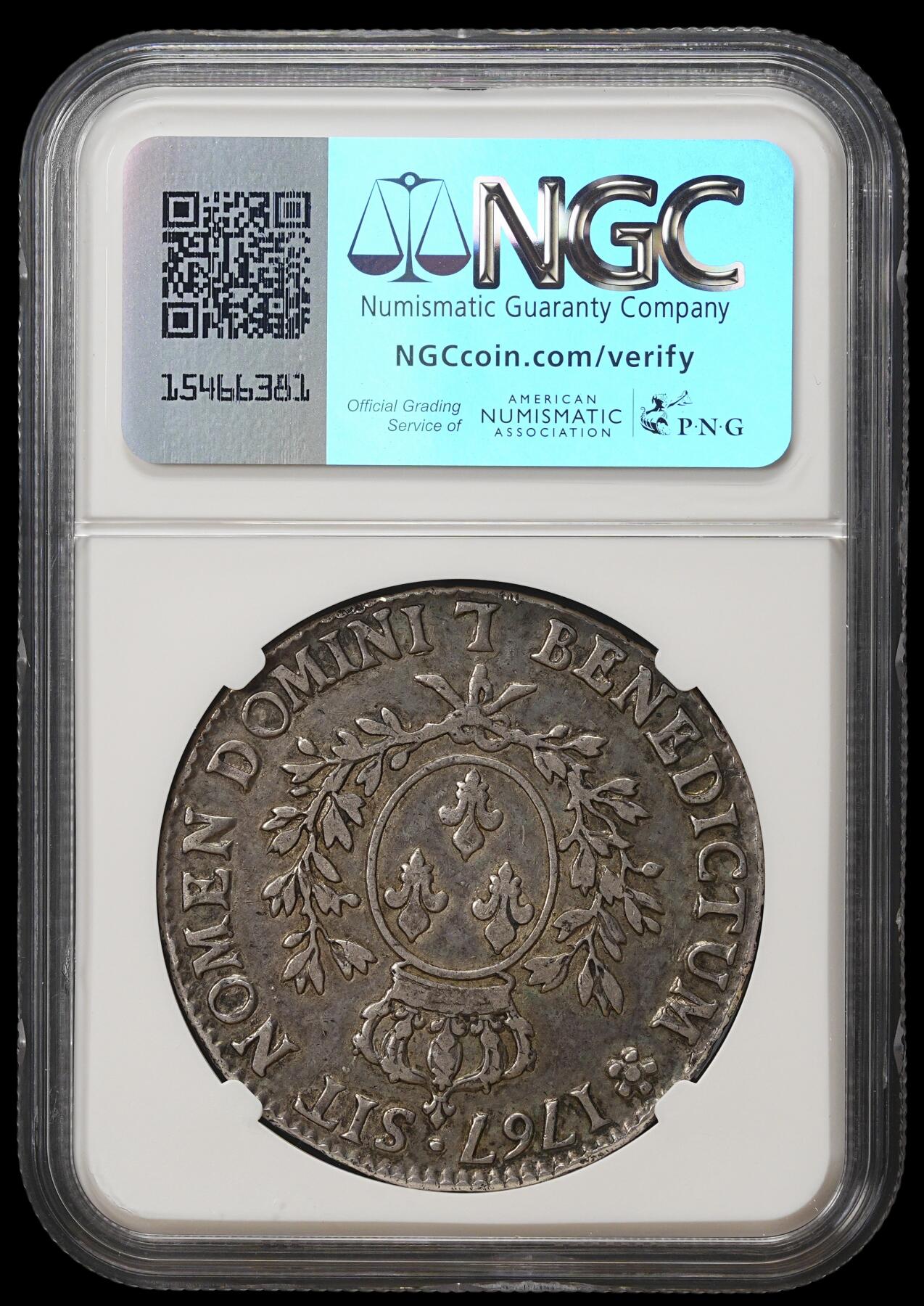 修遠堂世界钱币第四十一期 全场包邮 NGC VF35 1767年法国1埃居大银币 路易十五 L厂铭
