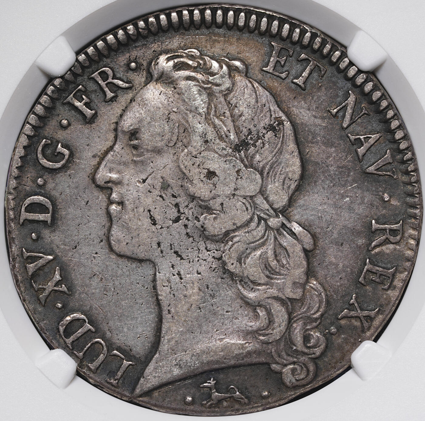 修遠堂世界钱币第四十一期 全场包邮 NGC VF35 1743年法国1埃居大银币 路易十五 L厂铭
