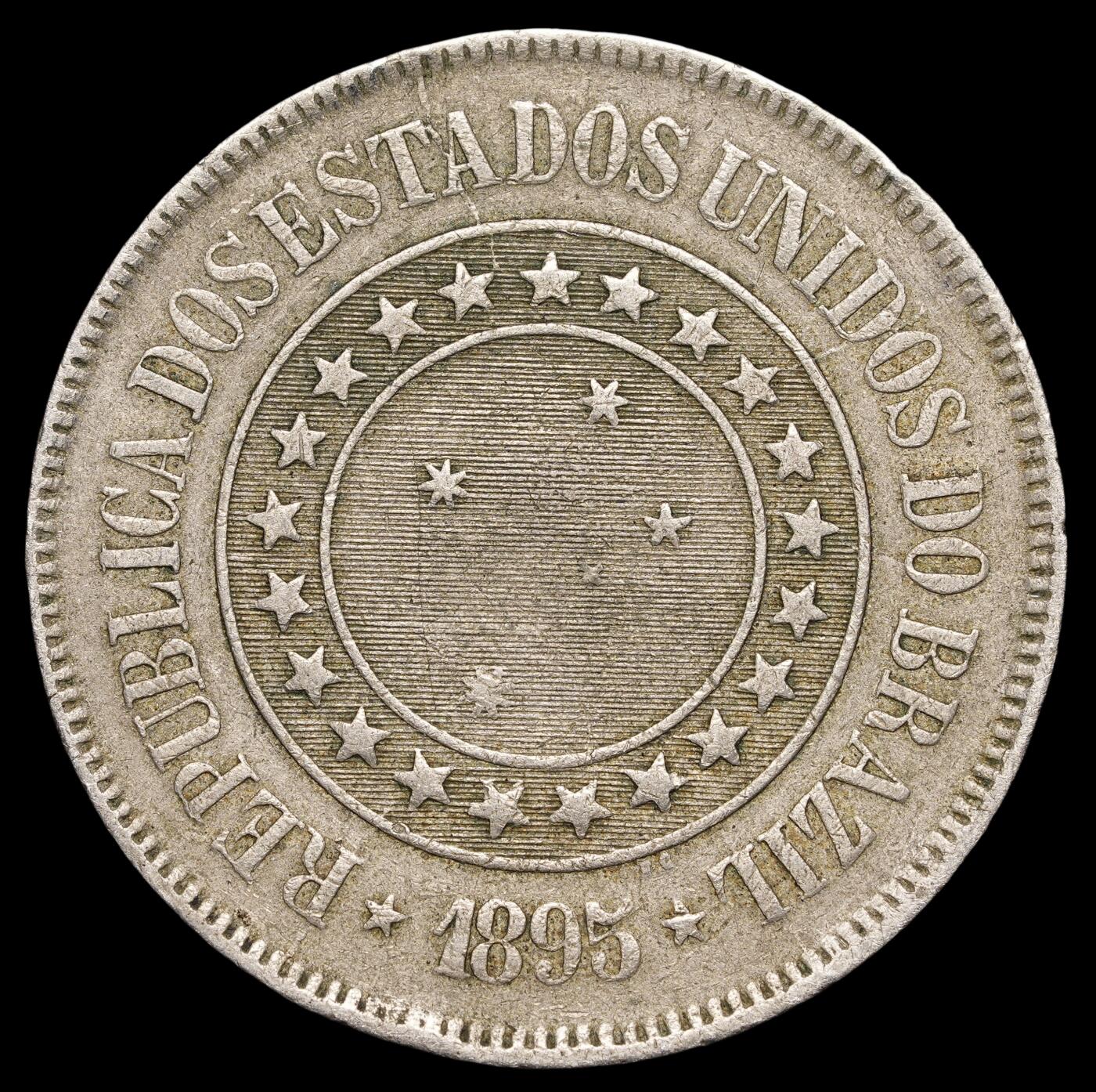 修遠堂世界钱币第四十一期 全场包邮 1895年巴西200 REIS