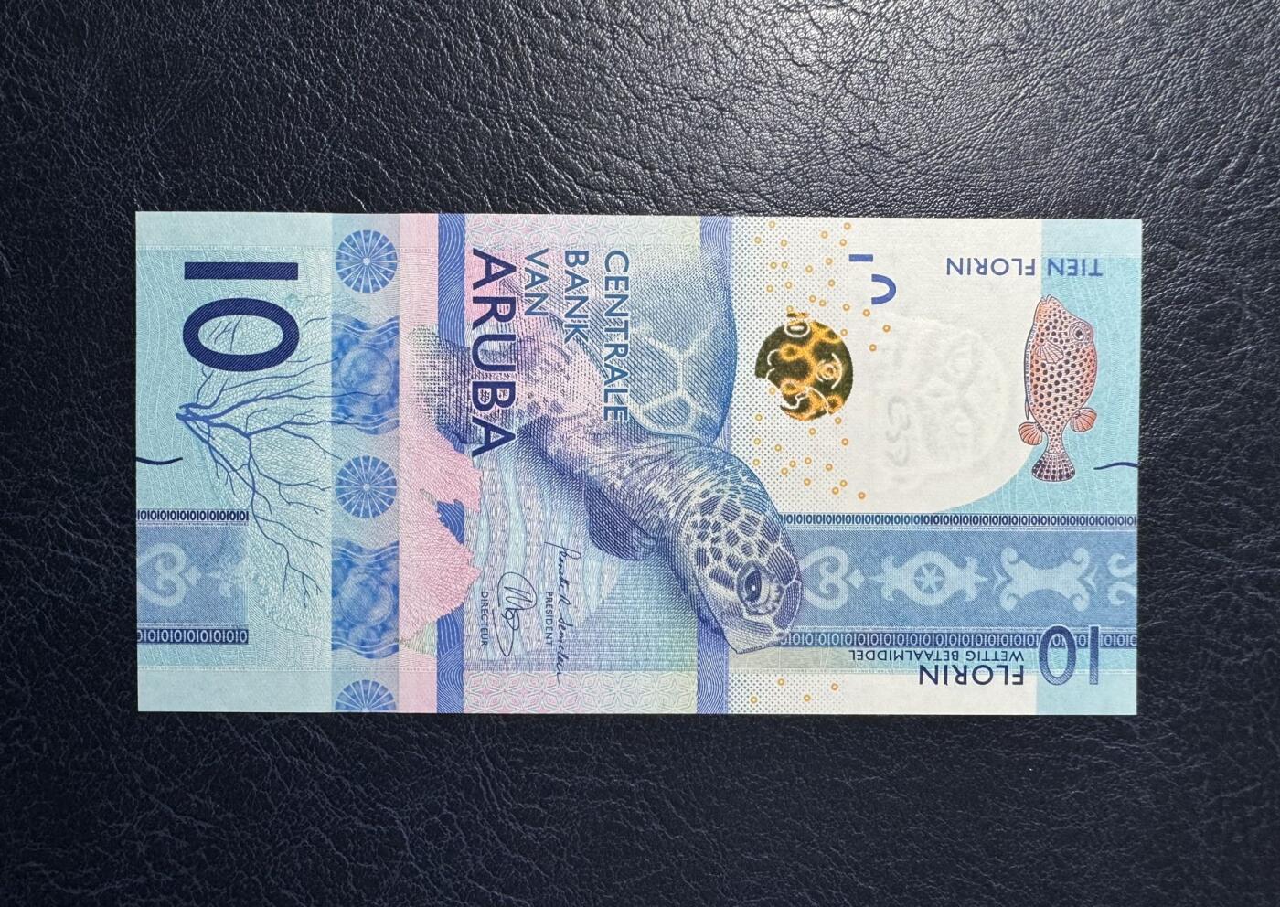 收藏联盟Quantum Auction 第380期拍卖  阿鲁巴2019年10弗洛林首发A冠 品相全新UNC