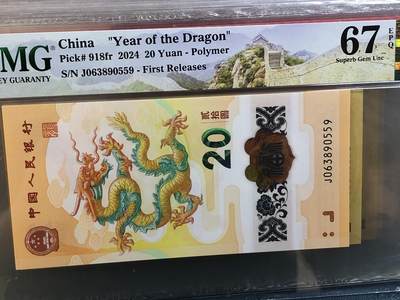 品味人生 56 - 小龙钞永恒号一张 PMG67