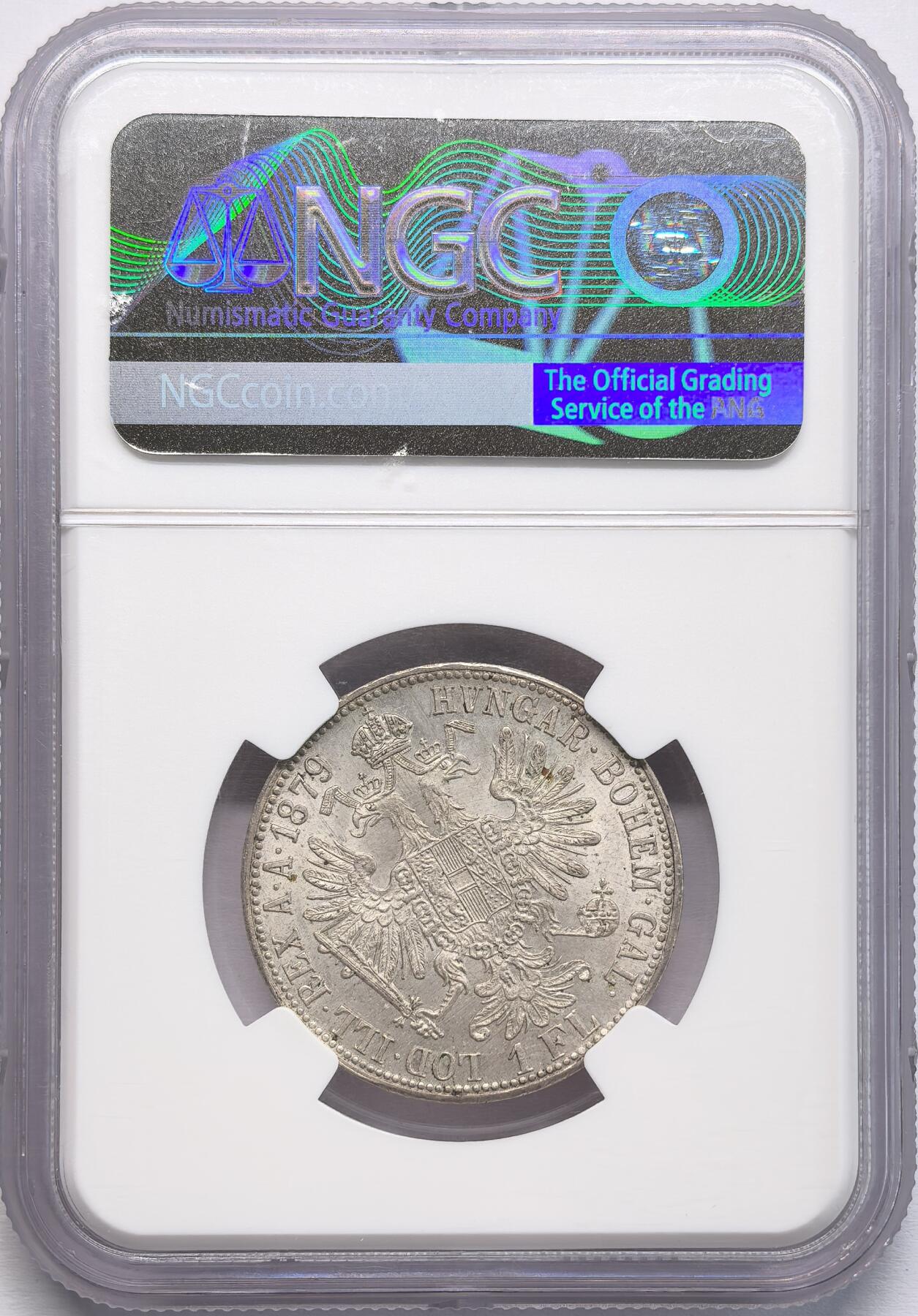 FXS世界钱币微拍第二百八十七期 1879奥地利佛罗林NGC-MS63