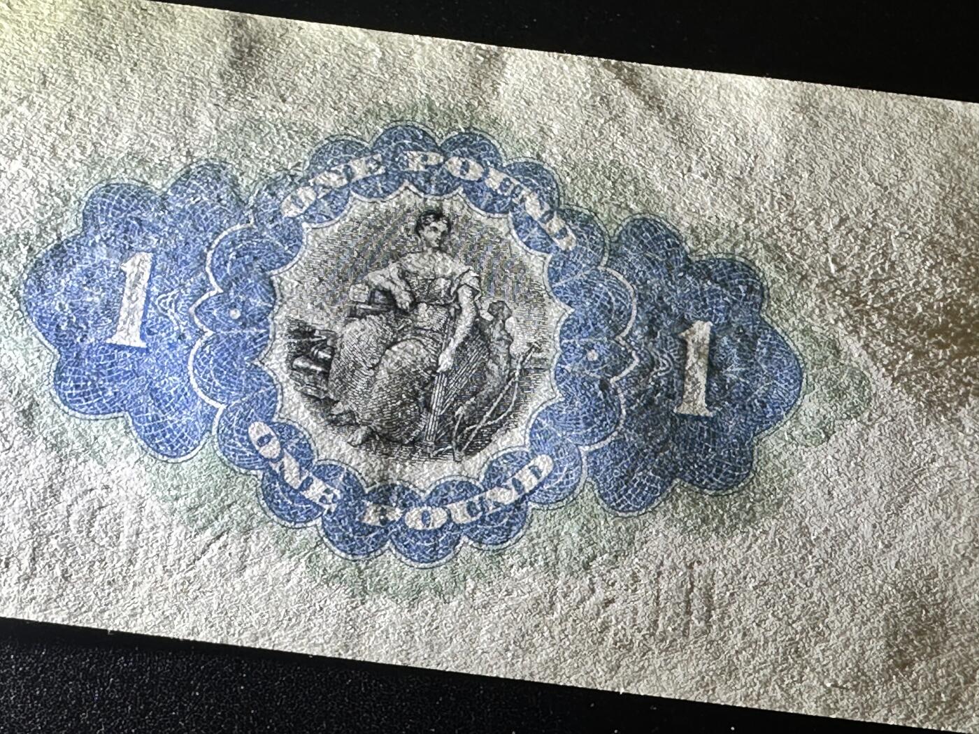 《外钞收藏家》第四百二十一期 1943年北爱尔兰1镑  UNC- 品相如图