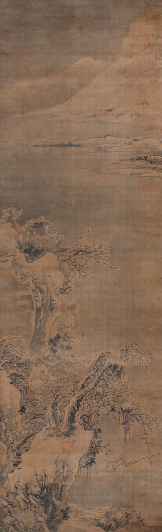 合拍寒食雅集-中国书画 佚名 山水 208×62cm
