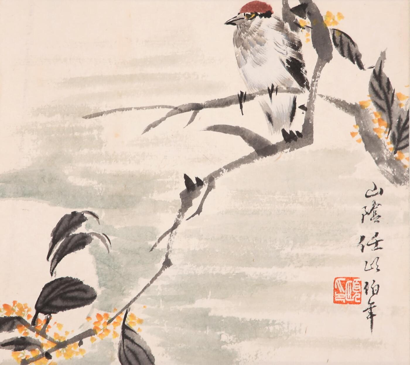 合拍寒食雅集-中国书画 任伯年 花鸟 24×25cm