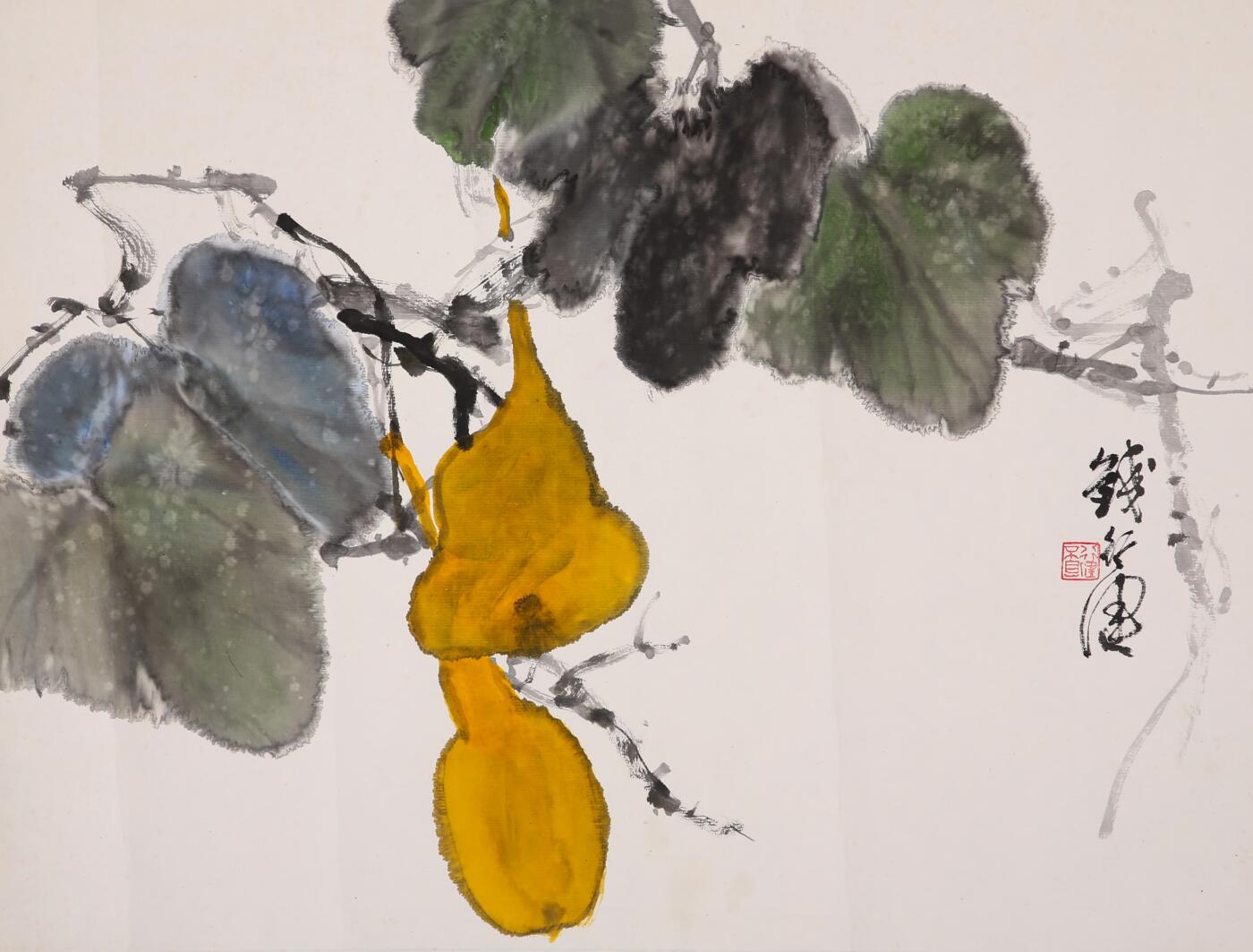 合拍寒食雅集-中国书画 钱行健 葫芦 34×46cm