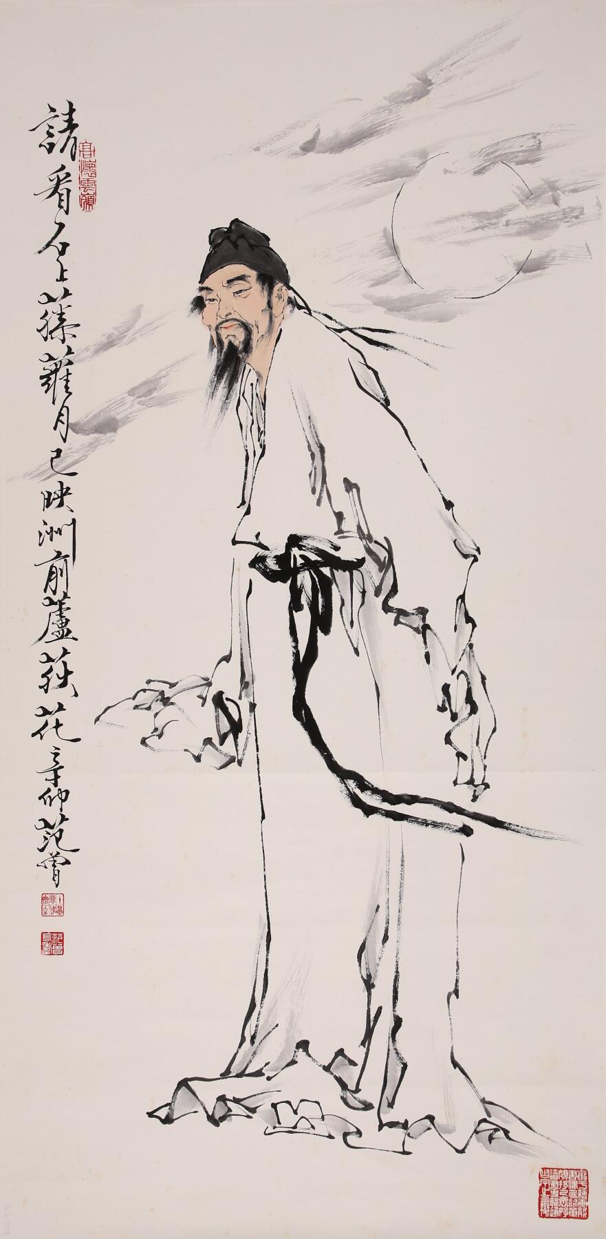 合拍寒食雅集-中国书画 范曾 人物 136×68cm