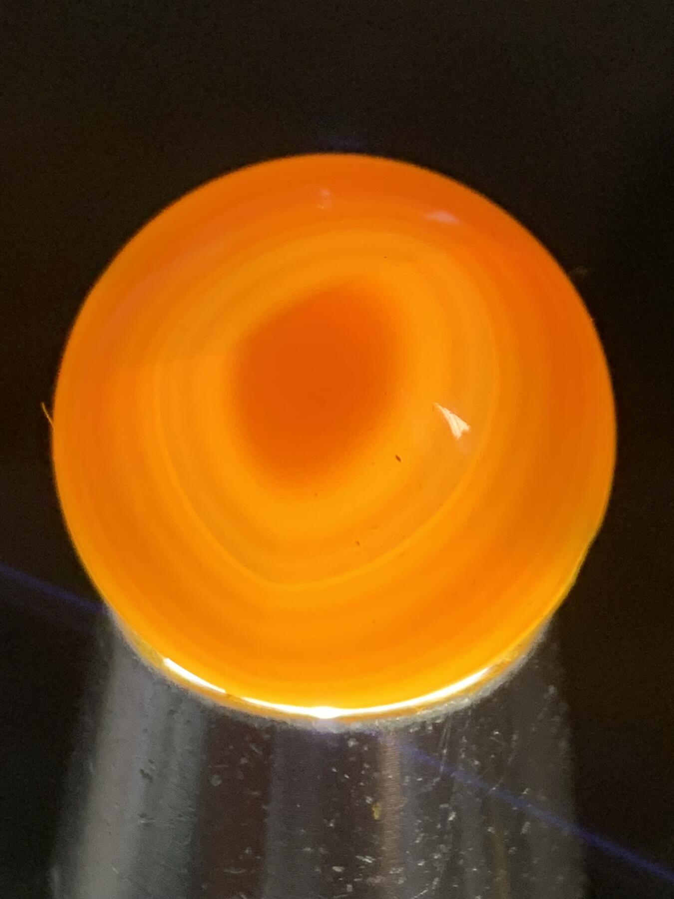 精美天眼高玉化缠丝玛瑙2.1圆珠一颗，