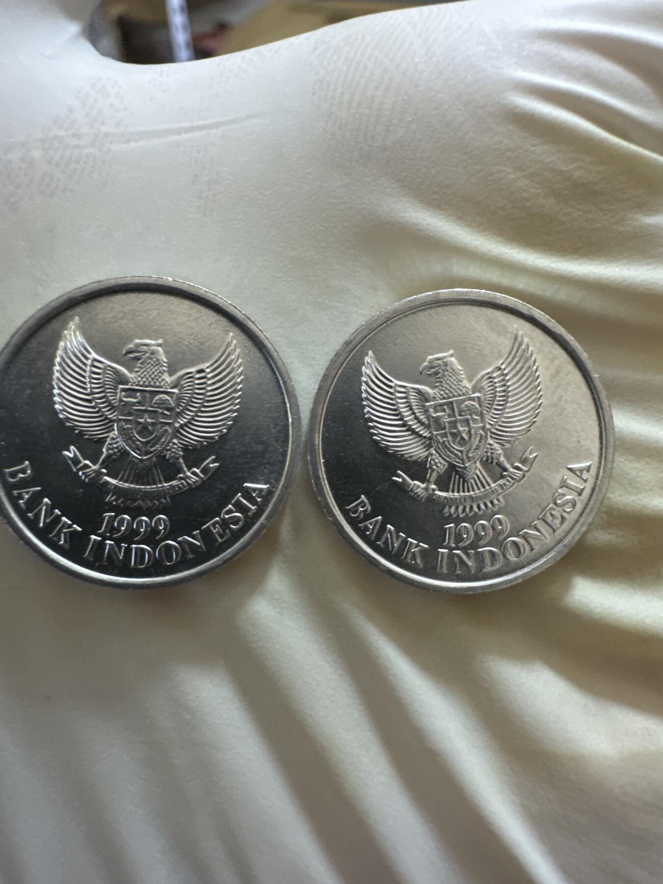 国庆假期快乐🎉正常打包1天发货哦～ 印度尼西亚50卢比（两枚）