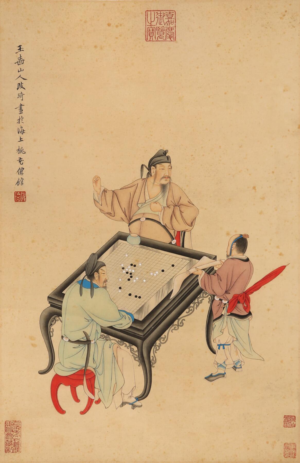 合拍寒食雅集-中国书画 改琦 人物 55×35cm