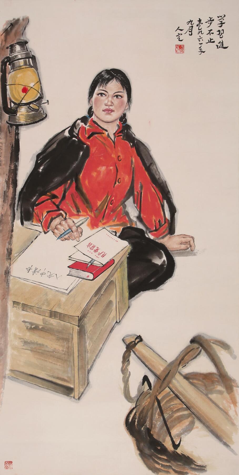 合拍寒食雅集-中国书画 方人定 人物 137×69cm