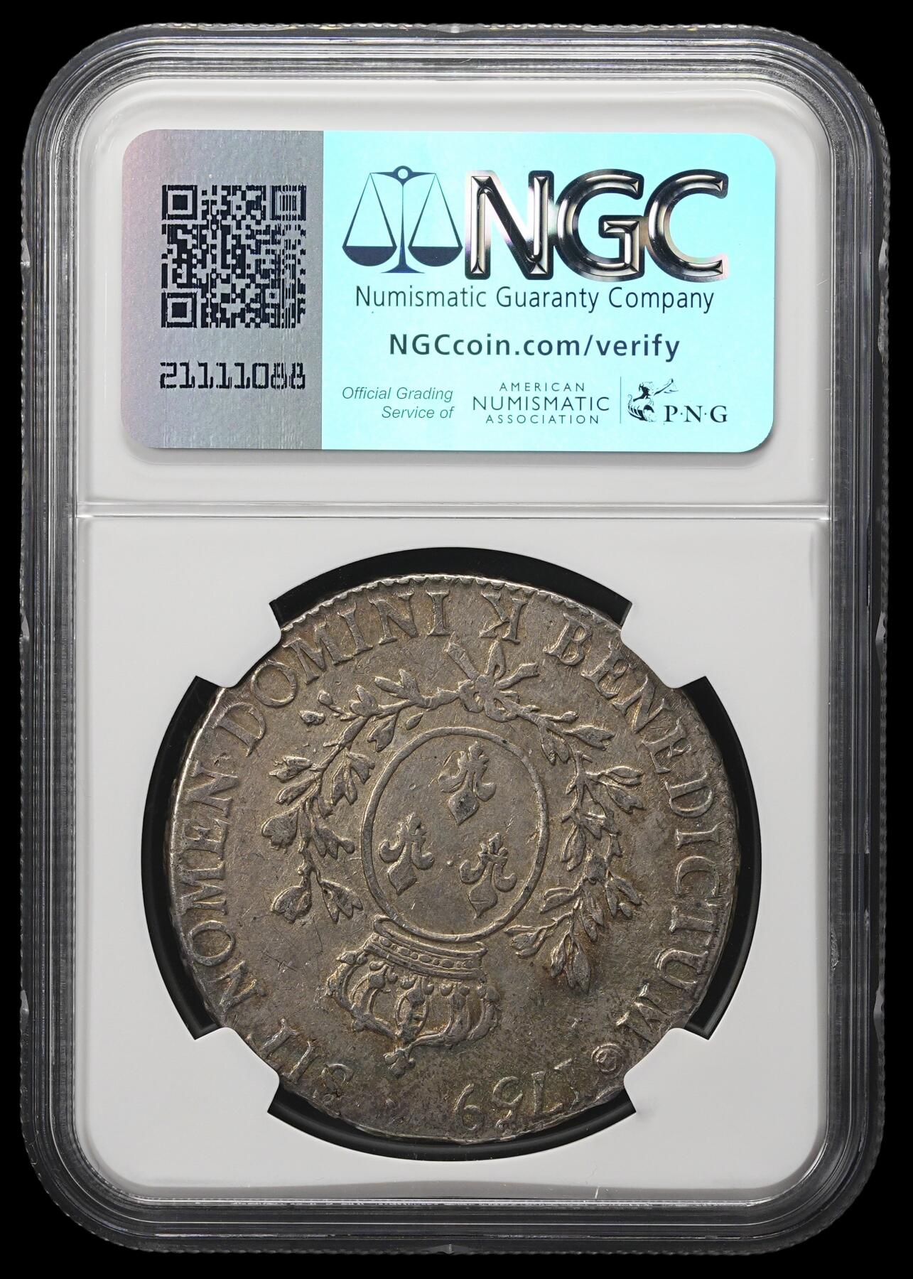 修遠堂世界钱币第四十二期 全场包邮 五彩 NGC XF45 1759年法国埃居大银币 路易十五 K厂铭