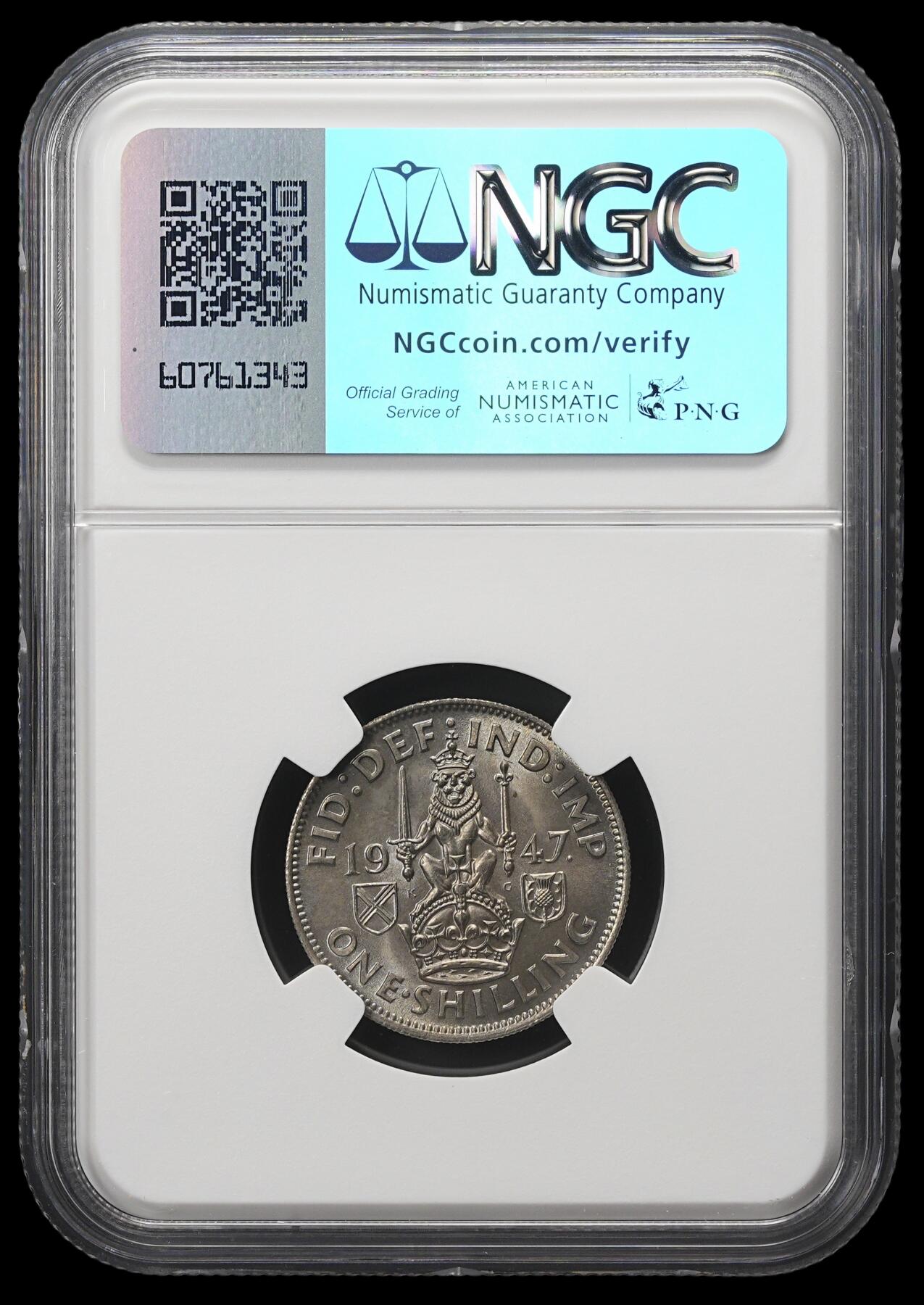 修遠堂世界钱币第四十二期 全场包邮 NGC MS65 1947年英国1先令