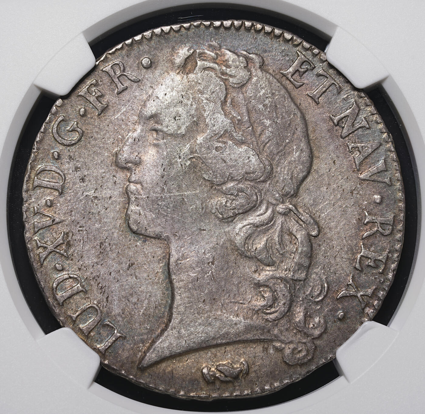修遠堂世界钱币第四十二期 全场包邮 五彩 NGC XF45 1759年法国埃居大银币 路易十五 K厂铭