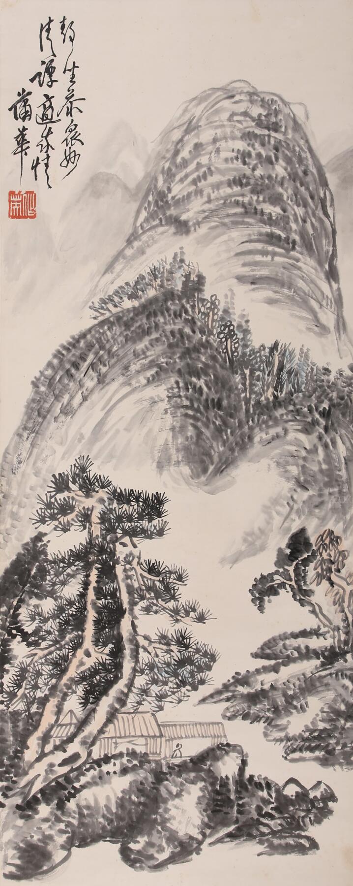 合拍寒食雅集-中国书画 蒲华 山水 112×44cm