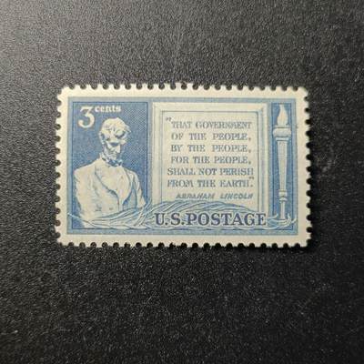 江湖杂货铺    【第98期】       【无佣金、全场包邮】 - 美国邮票，1948年 林肯葛底斯堡演说雕刻版