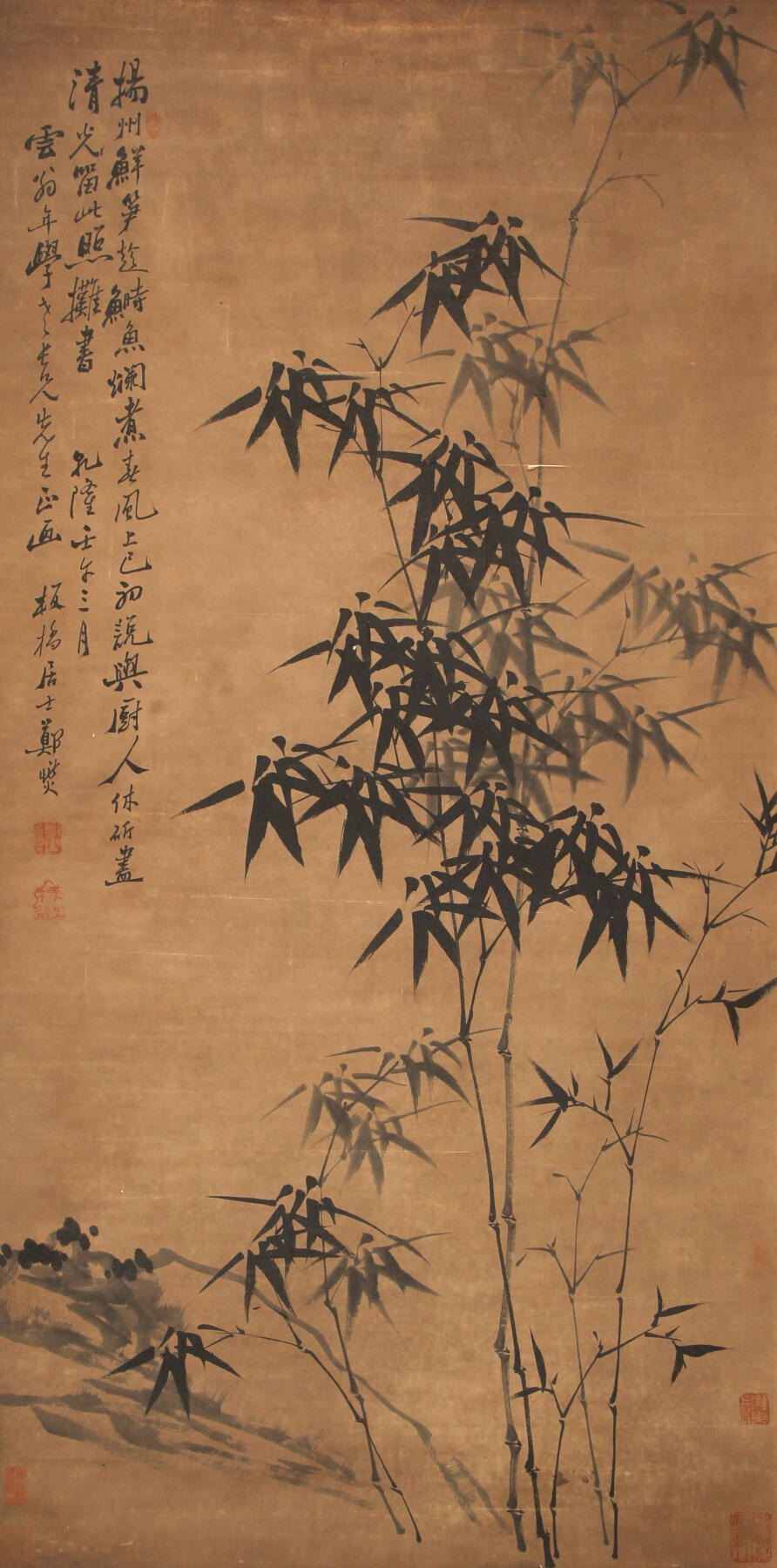 合拍寒食雅集-中国书画 郑板桥 墨竹 137×67cm