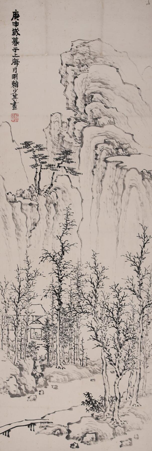 合拍寒食雅集-中国书画 赖少其 山水 132×50cm