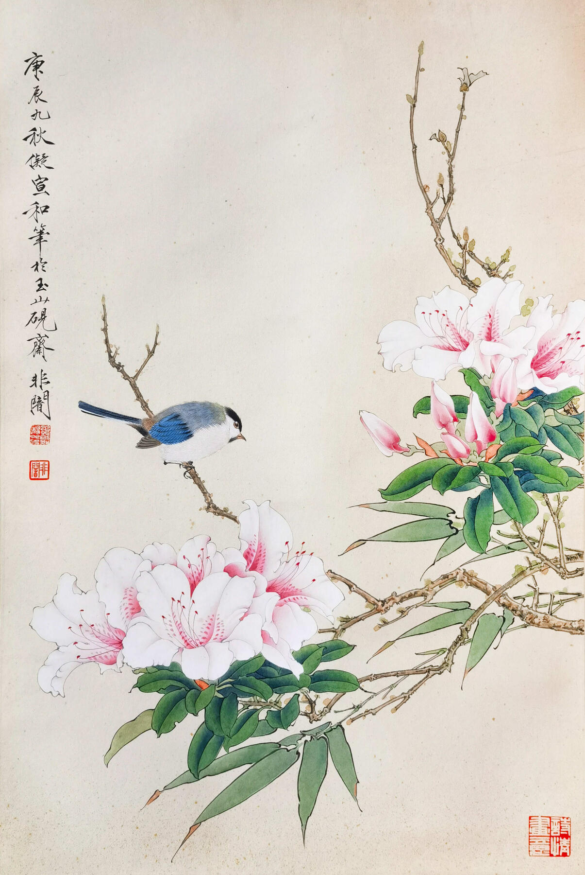 合拍寒食雅集-中国书画 于非闇 花鸟 63×42cm