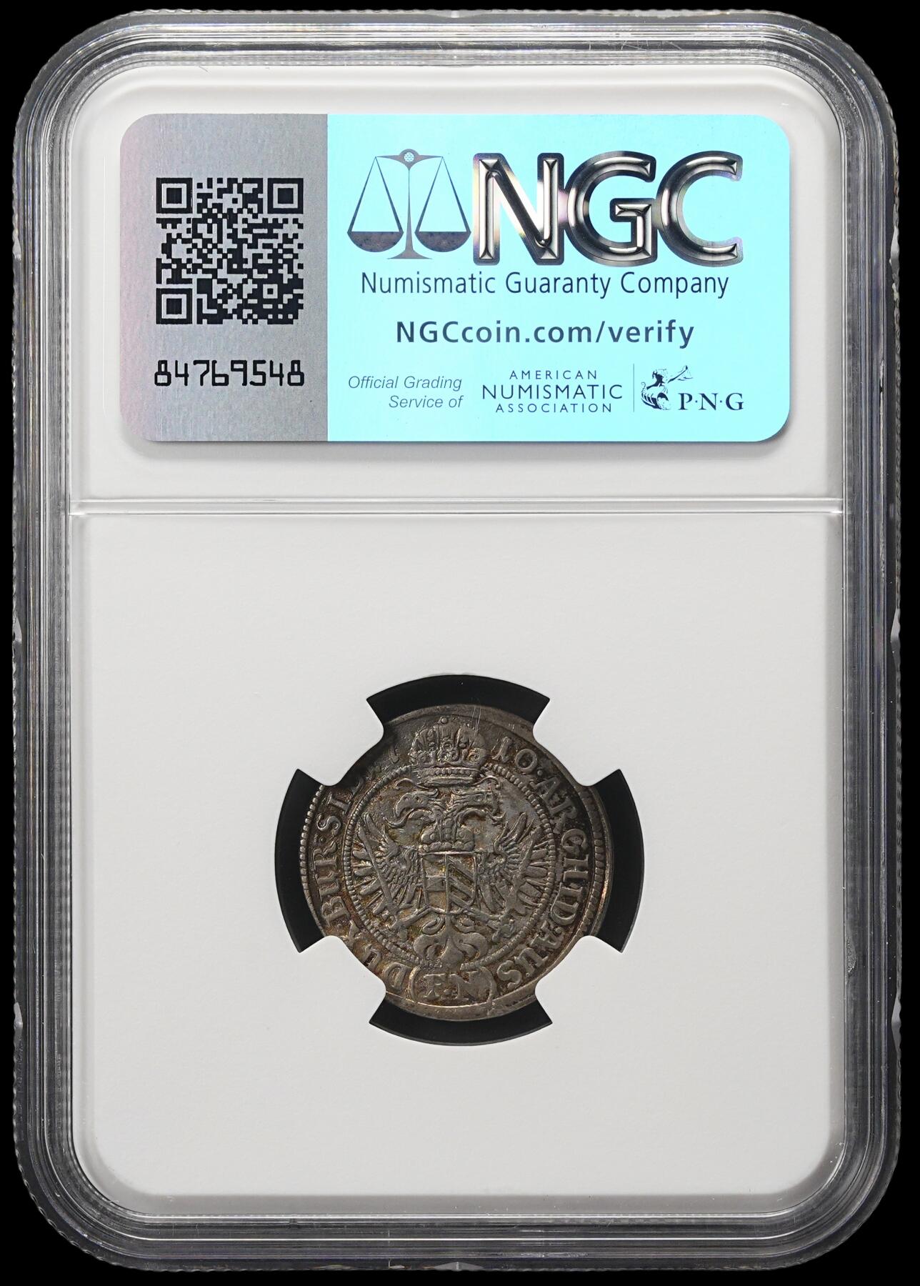 修遠堂世界钱币第四十二期 全场包邮 五彩 NGC AU55 1710年神圣罗马帝国3克鲁泽银币