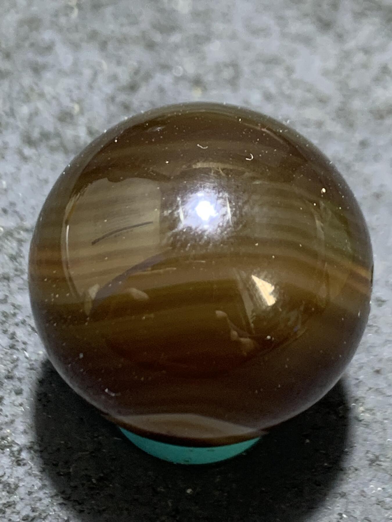 精美天眼高玉化缠丝玛瑙2.1圆珠一颗，