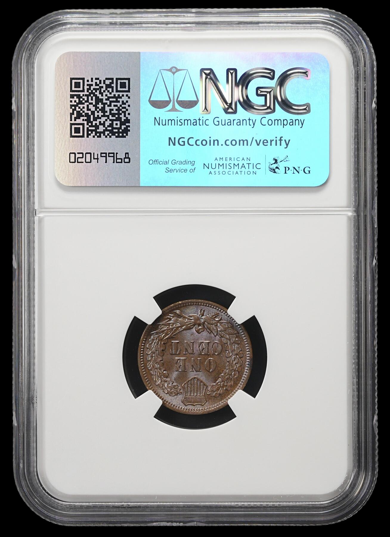 修遠堂世界钱币第四十二期 全场包邮 NGC MS64BN 1905年美国1美分铜币