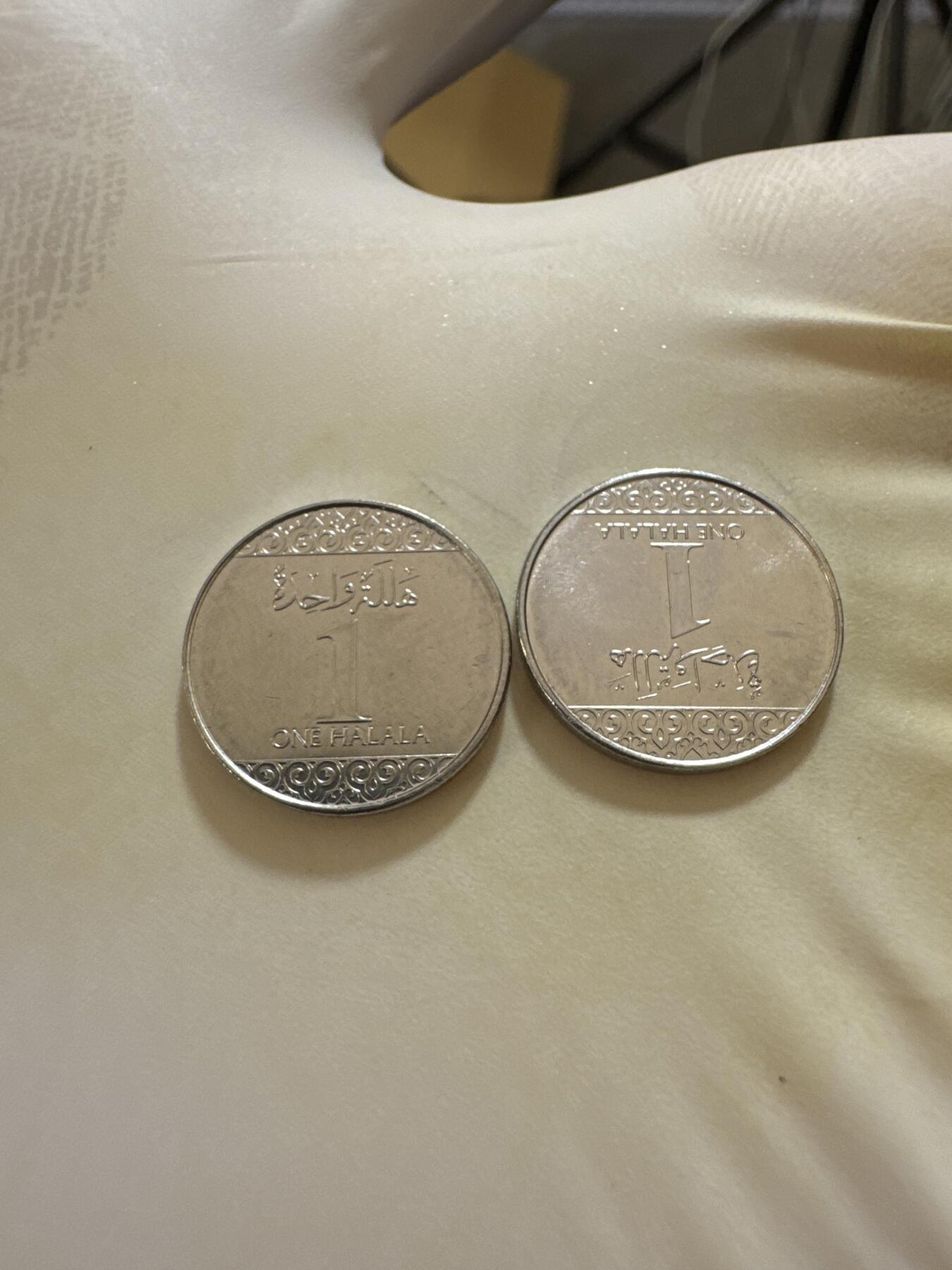 国庆假期快乐🎉正常打包1天发货哦～ 沙特阿拉伯1halala（两枚）