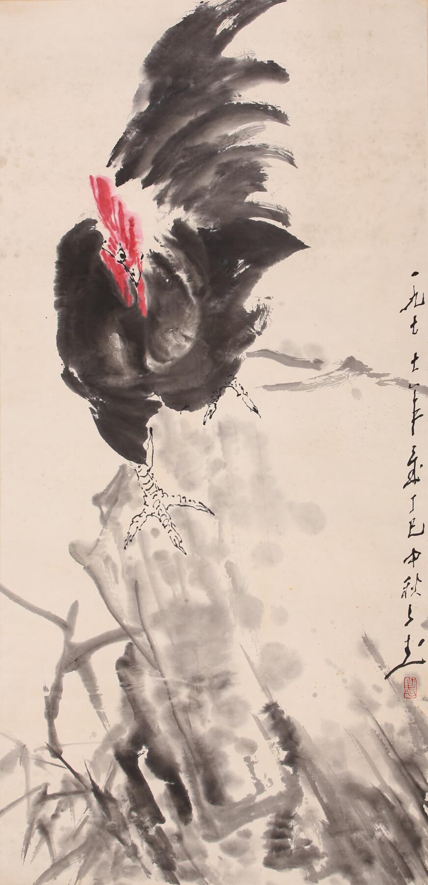 合拍寒食雅集-中国书画 王子武 大吉图 136×76cm