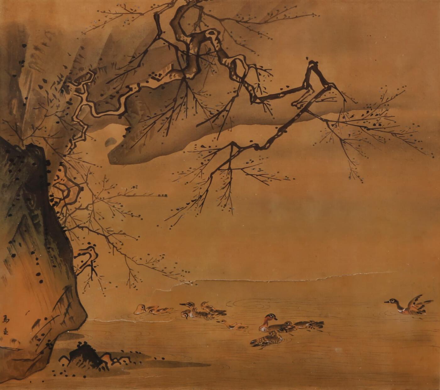 合拍寒食雅集-中国书画 马远 山水 27×27cm