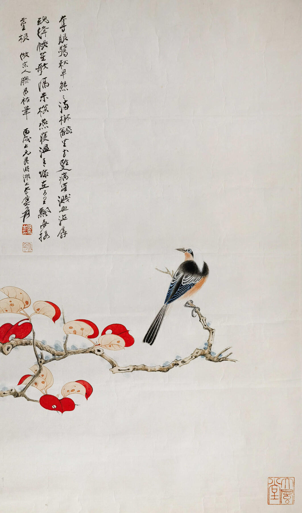合拍寒食雅集-中国书画 张大千 花鸟 66×39cm