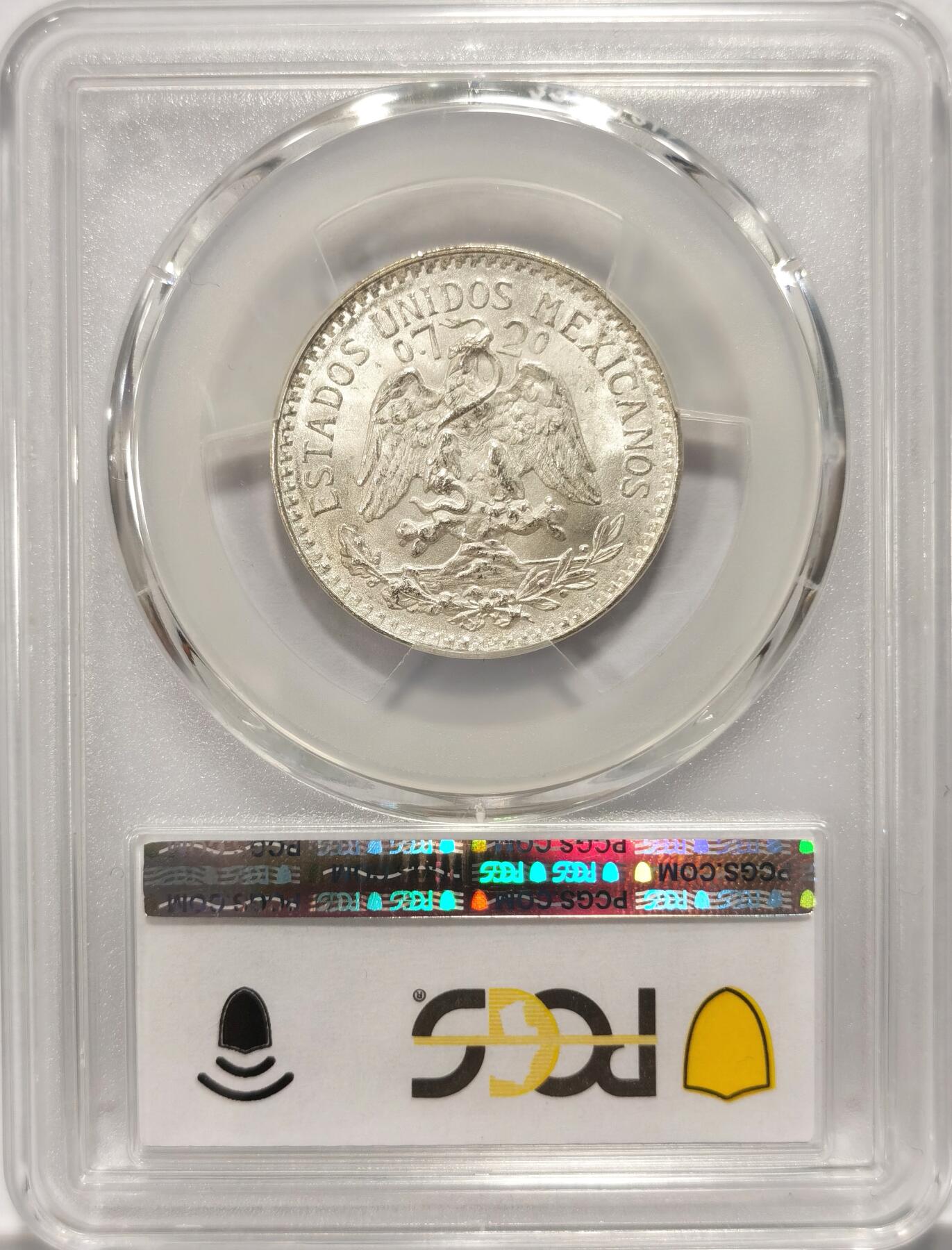 博洋堂世界钱币拍卖第094期（全场包邮） PCGS MS67 墨西哥1944年50分鹰洋银币，极品高分
