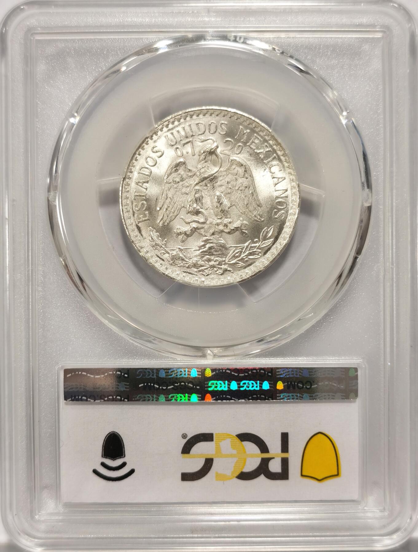 博洋堂世界钱币拍卖第094期（全场包邮） PCGS MS67 墨西哥1945年50分鹰洋银币，极品高分