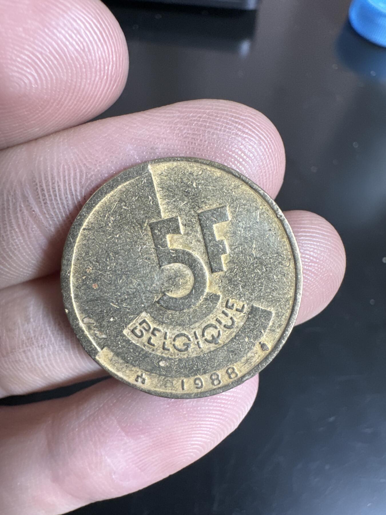 国庆送送送～ 银元拍不停！  比利时5法郎硬币