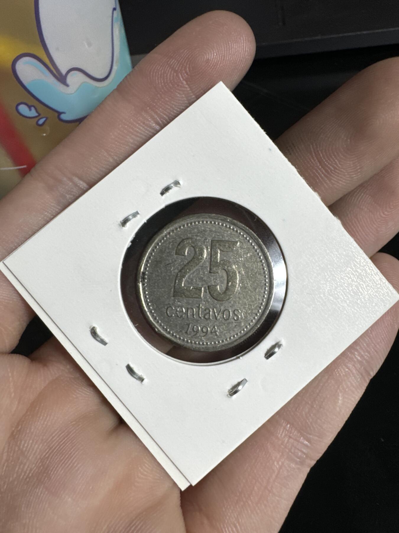 国庆送送送～ 银元拍不停！ 1994年 阿根廷25分