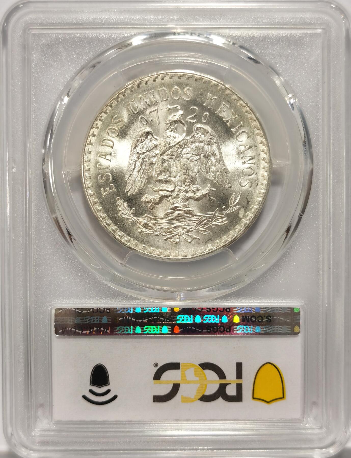 博洋堂世界钱币拍卖第094期（全场包邮） PCGS MS66 墨西哥1944年1比索鹰洋银币，极品高分