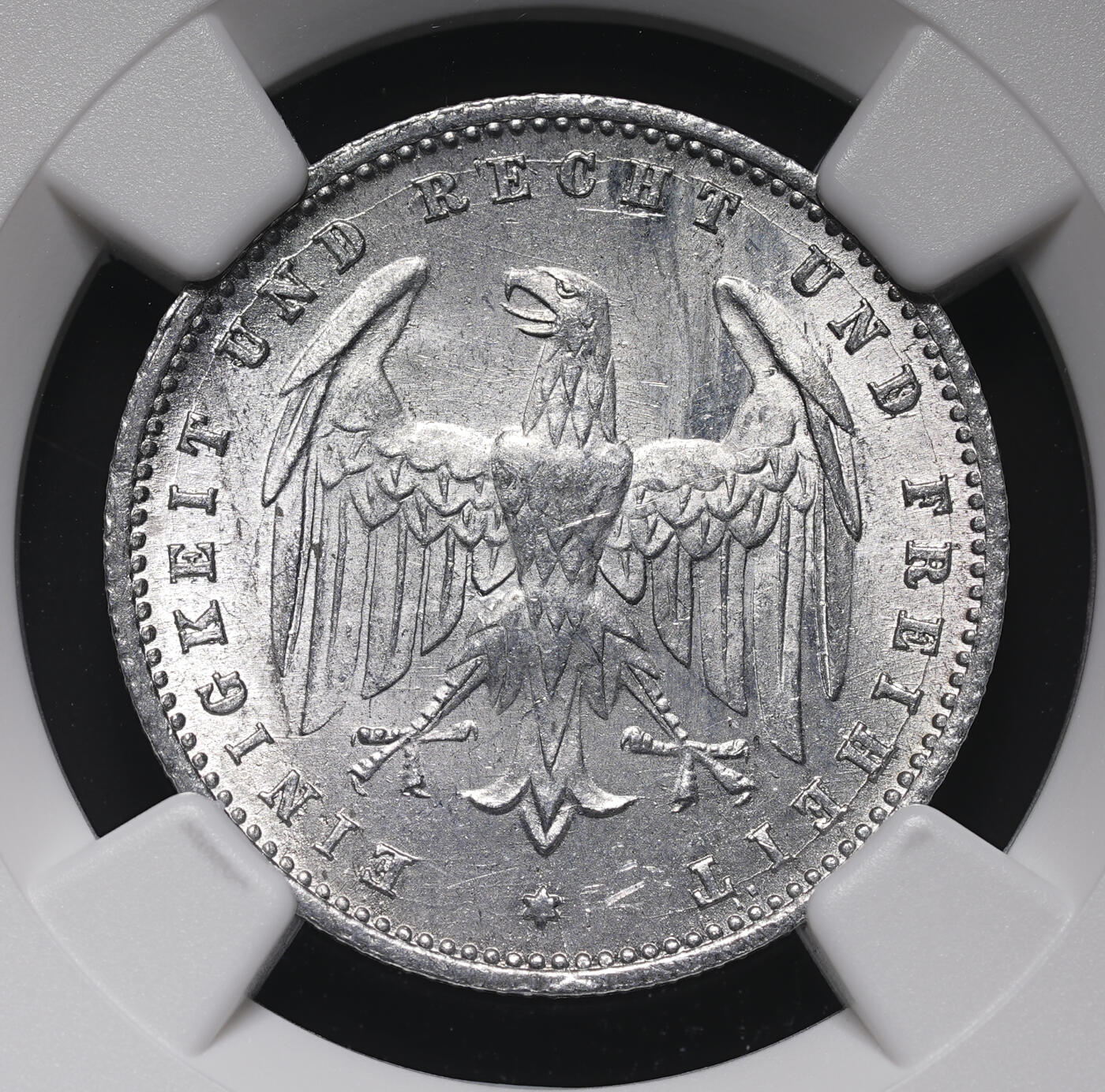 修遠堂世界钱币第四十二期 全场包邮 NGC MS65 1923年魏玛政府200马克