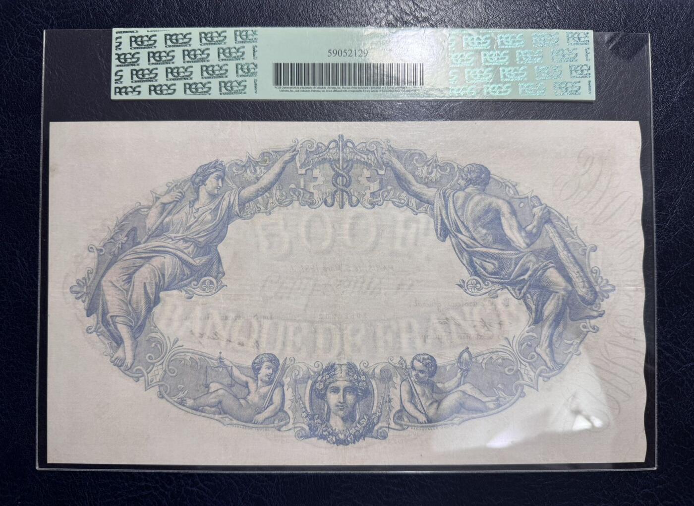 收藏联盟Quantum Auction 第381期拍卖  法国1931年500法郎 PCGS35 有针孔 大票幅