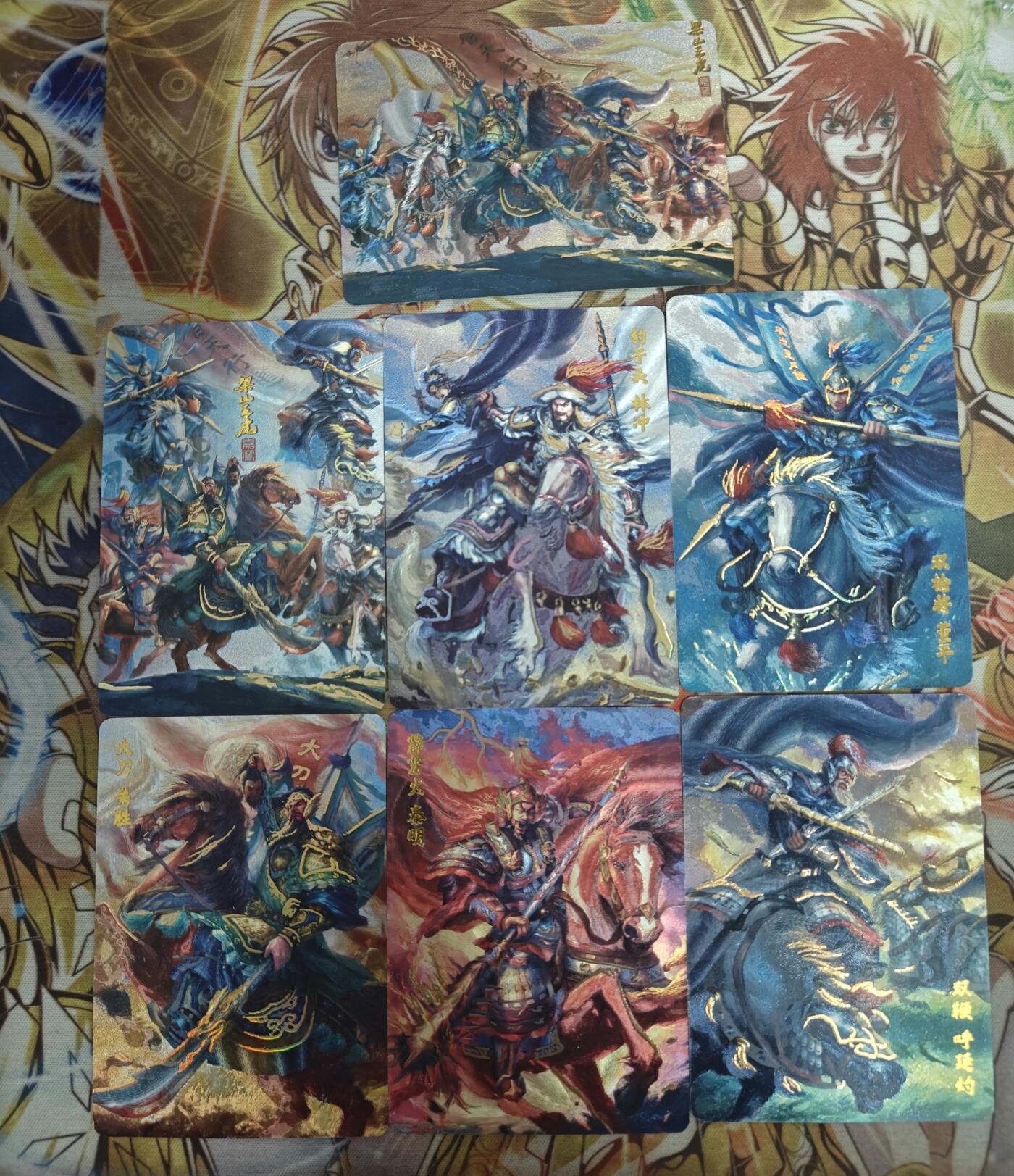 天玑星卡拍第五十四期《呼神唤卫 石墩出动》周一预展结束周四截拍 持续收拍中 满赠三娘需备注 百里卡牌 嘉宁五虎 烫金粗闪 7张