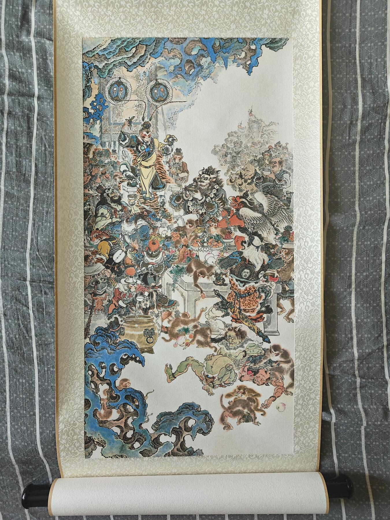 天玑星卡拍第五十四期《呼神唤卫 石墩出动》周一预展结束周四截拍 持续收拍中 满赠三娘需备注 李云中 七圣结拜 宣纸复制画出自摩点项目 自行装裱 已配收纳盒