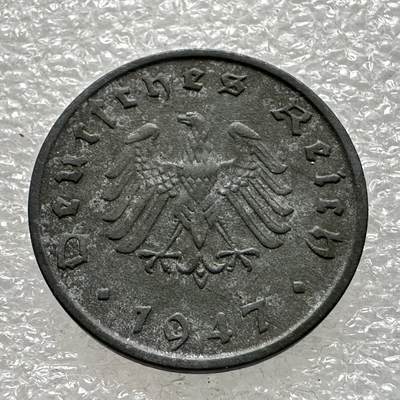 🌹外币初藏🌹🐯第82场 征集拍品 极速上拍 - 盟占德国1947年10芬尼 拔毛鹰