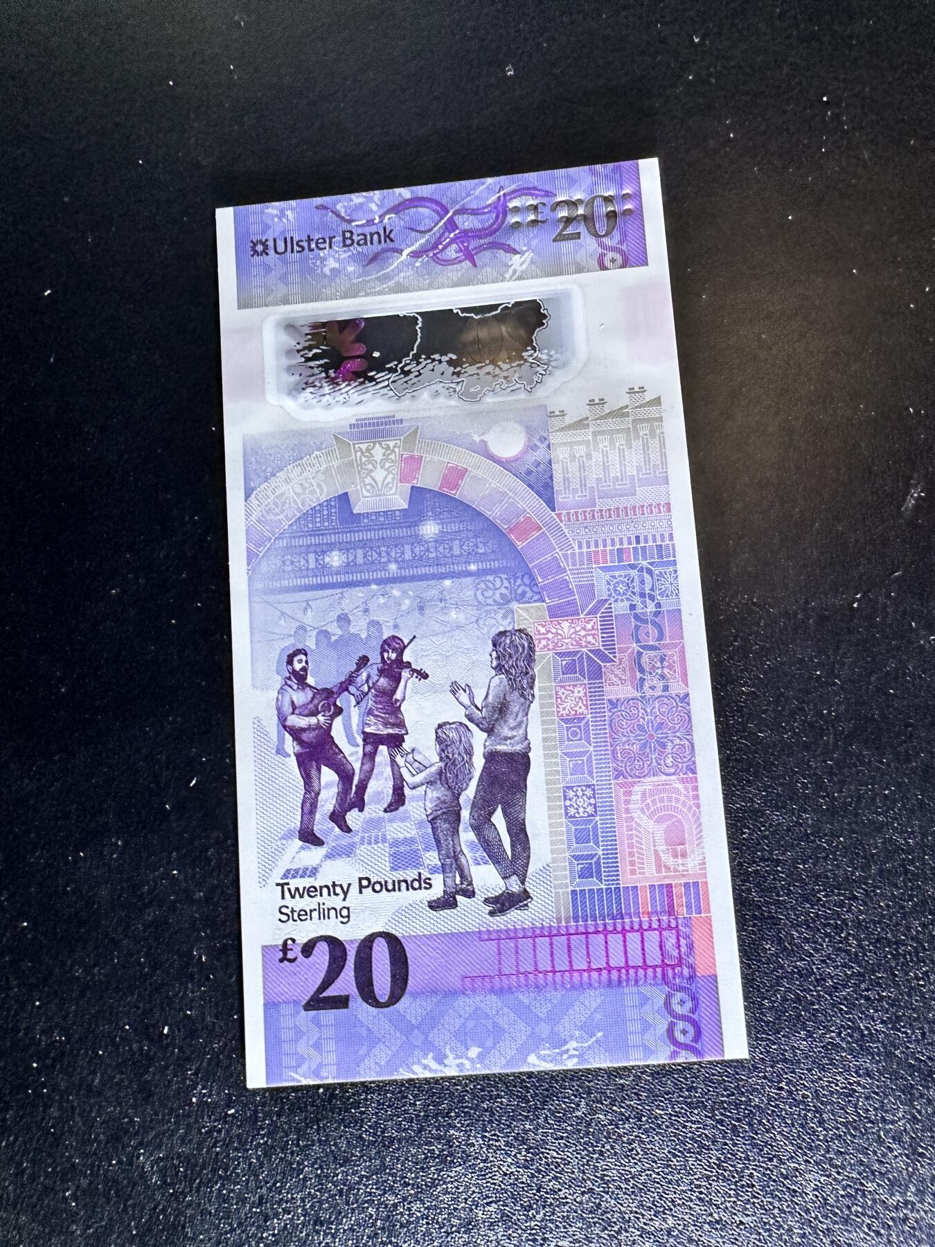 《外钞收藏家》第四百二十三期（连拍场） 2019年北爱尔兰阿尔斯特银行20镑 全新UNC 无47靓号