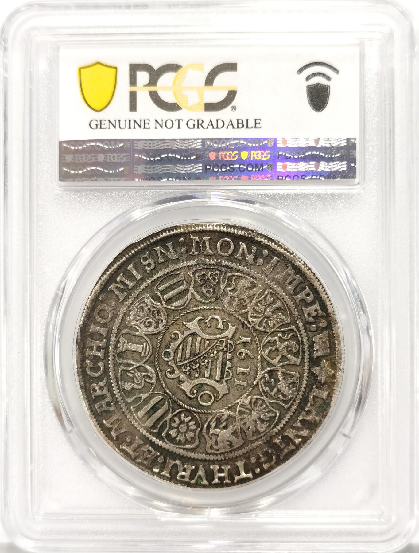 博洋堂世界钱币拍卖第094期（全场包邮） PCGS XFD 1611年德国萨克森泰勒大银币 传世老味道 细节好 人像清晰非常难得