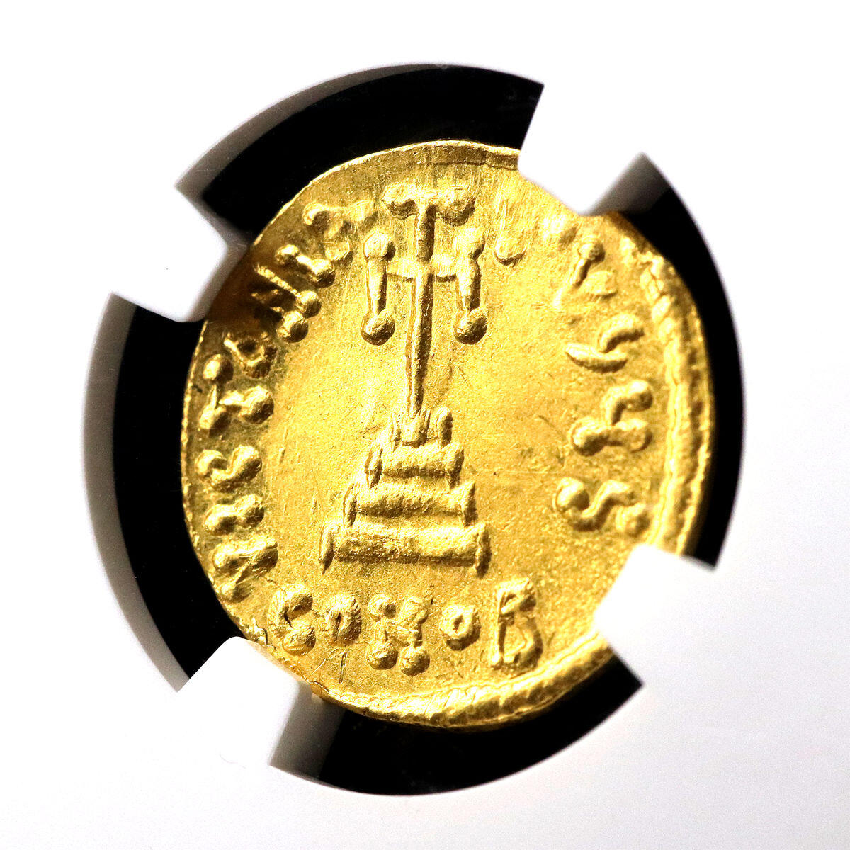 拜占庭金币君士坦斯二世-NGC评级高分b30-24