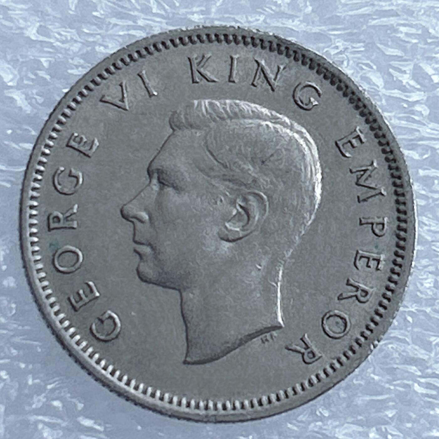 海外回流1元起拍小铺 各国钱币散币场 第17期 新西兰1947年6便士 乔治六世