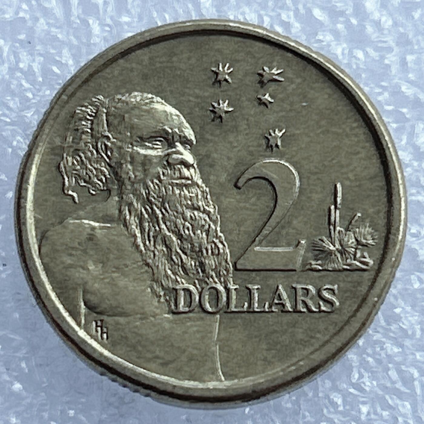 海外回流1元起拍小铺 各国钱币散币场 第17期 美品 澳大利亚2元土著铜币1989年版高冠伊丽莎白女王