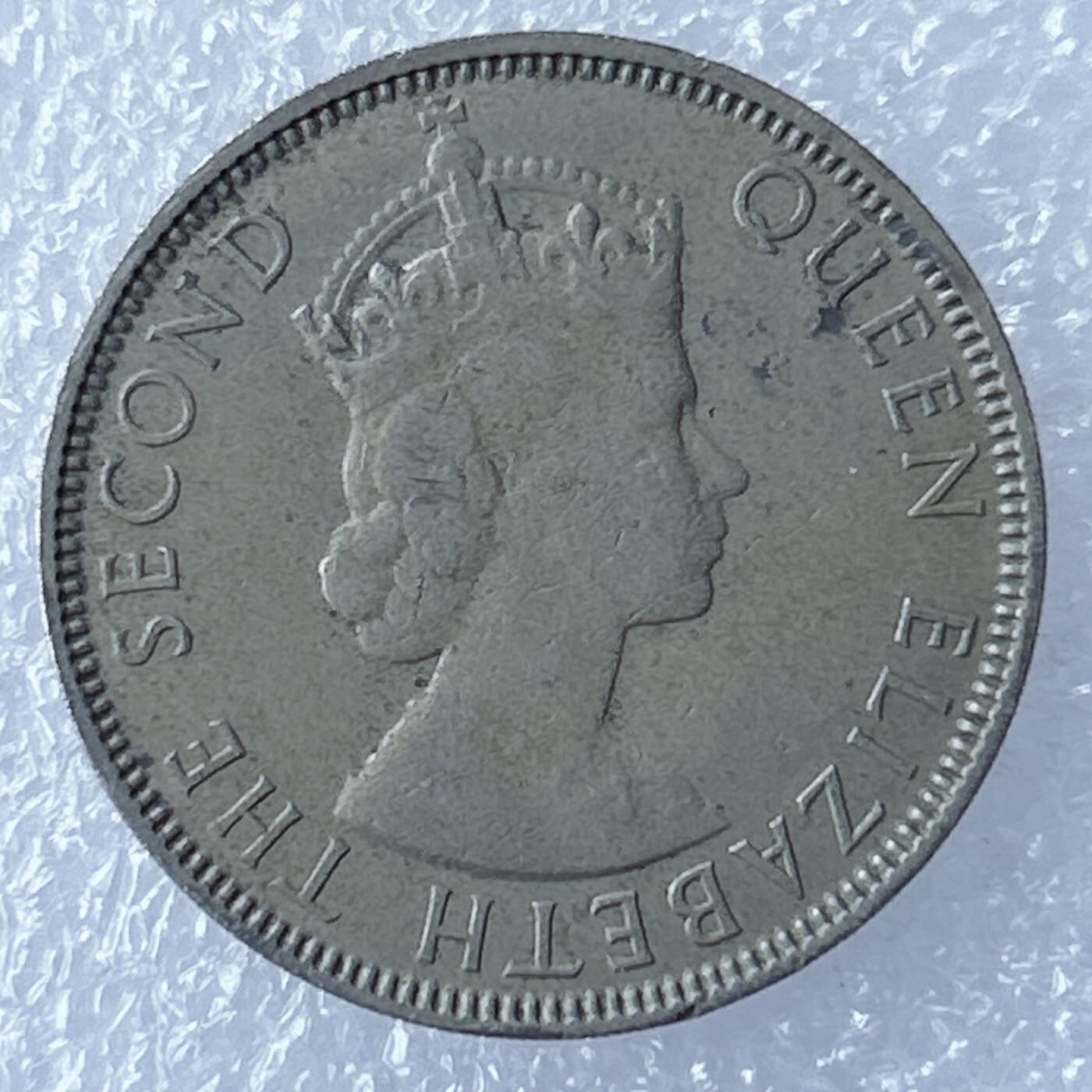 海外回流1元起拍小铺 各国钱币散币场 第17期 英属海峡马来西亚1954年50分镍币安全边齿