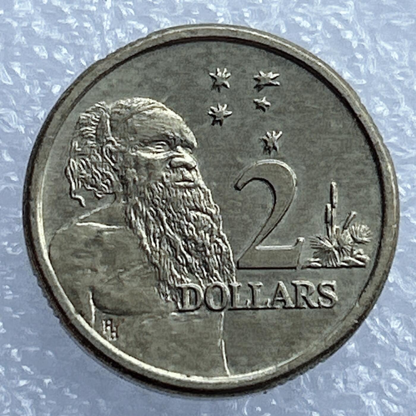 海外回流1元起拍小铺 各国钱币散币场 第17期 澳大利亚2元土著铜币1988年版高冠伊丽莎白女王