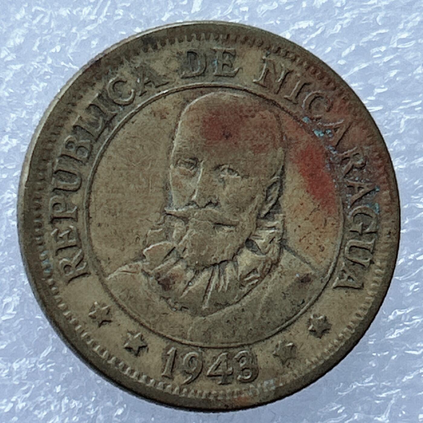 海外回流1元起拍小铺 各国钱币散币场 第17期 尼加拉瓜1943年25分