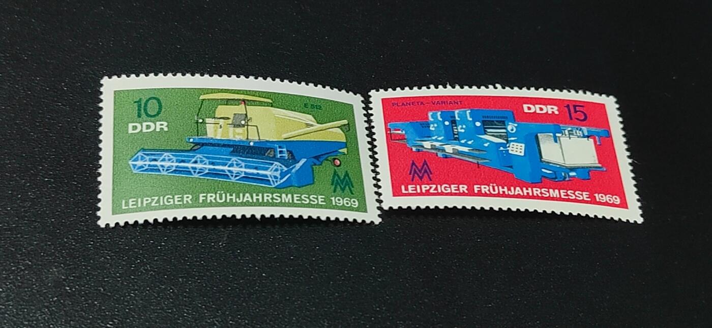 德国邮票专场，都是套票 德国邮票一套，1969年发行，莱比锡春季博览会2全，品相如图