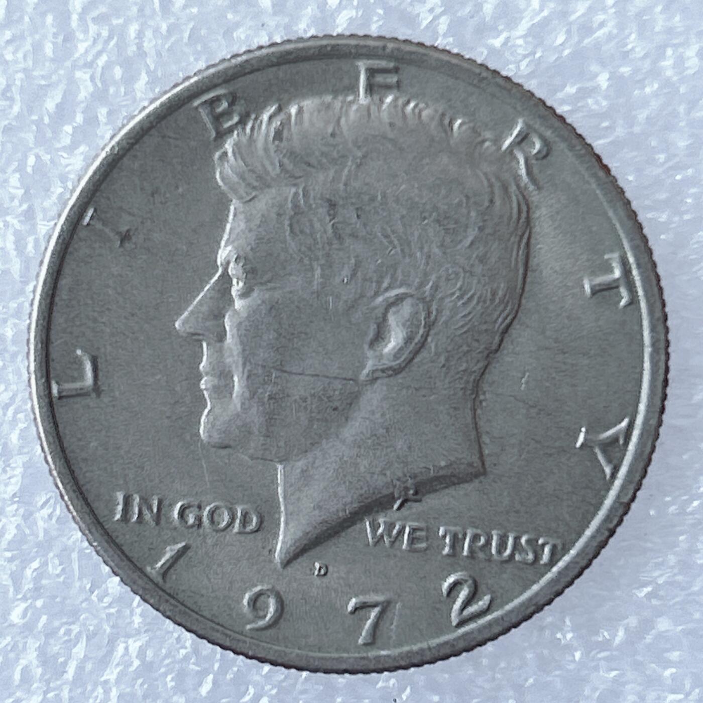 海外回流1元起拍小铺 各国钱币散币场 第17期 美国1972年半美元 美品